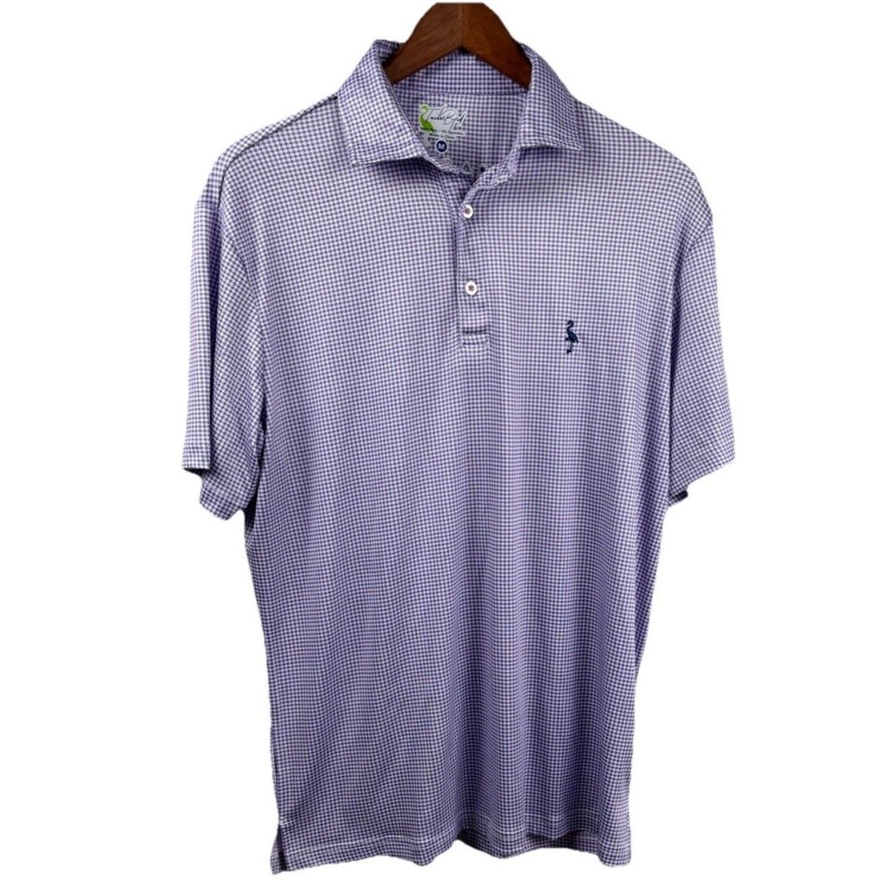 TailorByrd Mens Golf Club Purple SPF 30 Stretch Golf Polo Size Medium